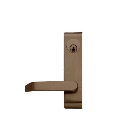 Jackson Dark Bronze Locking Flat Lever Outside Trim 7500LV02313